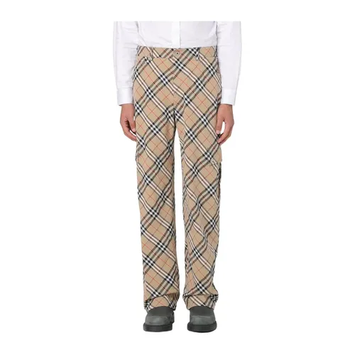 Trousers > Straight Trousers - - Burberry - Modalova