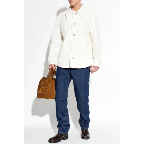 Jackets > Denim Jackets - - Ami Paris - Modalova