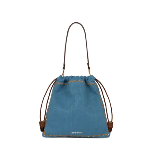 Etro - Bags > Bucket Bags - Blue - Etro - Modalova