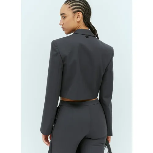 Diesel - Jackets > Blazers - Gray - Diesel - Modalova