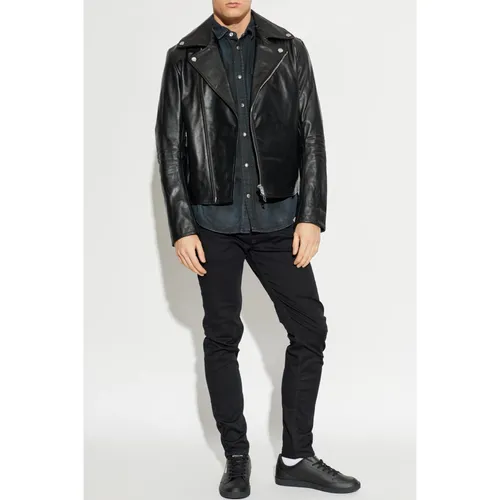 Jackets > Leather Jackets - - Diesel - Modalova
