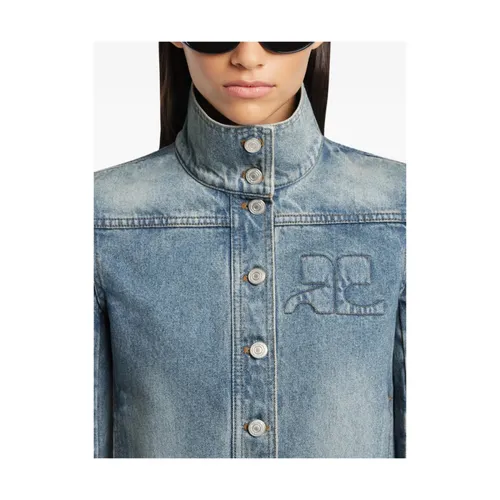 Jackets > Denim Jackets - - Courrèges - Modalova