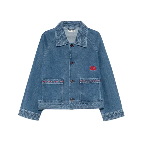 Jackets > Denim Jackets - - Bode - Modalova