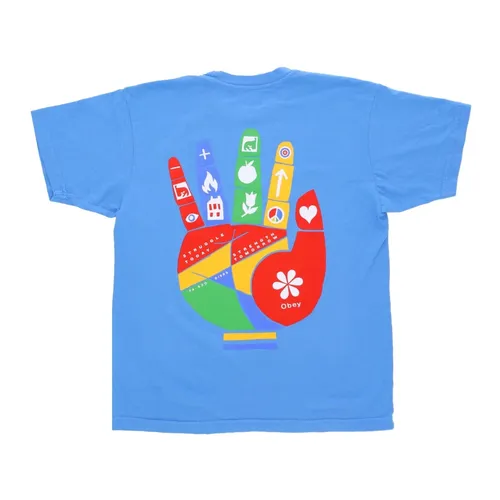 Obey - Tops > T-Shirts - Blue - Obey - Modalova