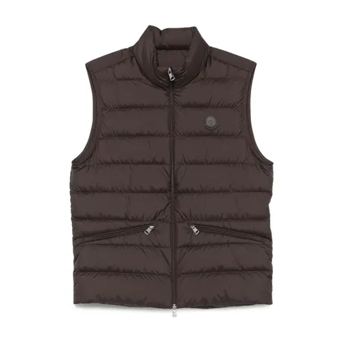Moncler - Jackets > Vests - Brown - Moncler - Modalova