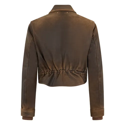 Jackets > Leather Jackets - - Golden Goose - Modalova