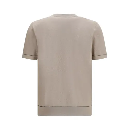 Brioni - Tops > T-Shirts - Beige - Brioni - Modalova