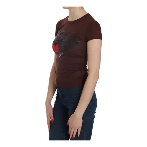 Exte - Tops > T-Shirts - Brown - Exte - Modalova