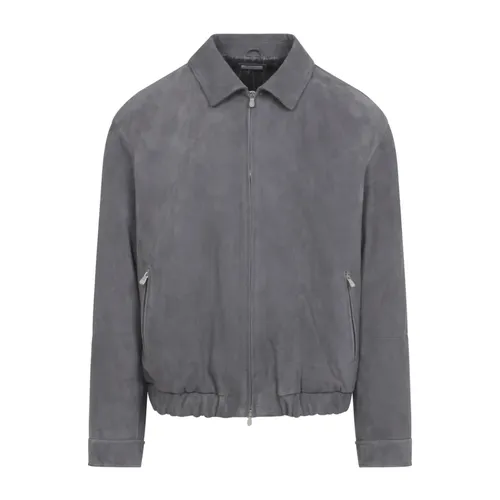 Jackets > Leather Jackets - - Brunello Cucinelli - Modalova