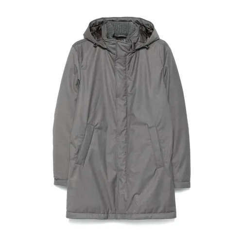 Herno - Coats > Parkas - Gray - Herno - Modalova