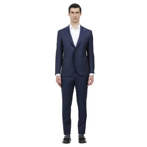 Suits > Suit Sets > Single Breasted Suits - - Luigi Bianchi Mantova - Modalova