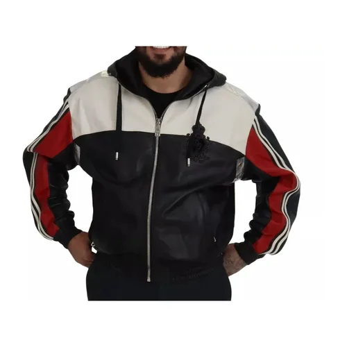 Jackets > Leather Jackets - - Dolce & Gabbana - Modalova