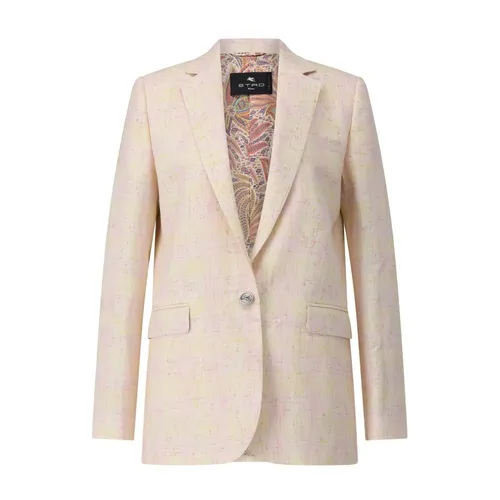 Etro - Jackets > Blazers - Pink - Etro - Modalova