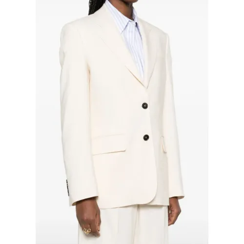 Msgm - Jackets > Blazers - Beige - Msgm - Modalova