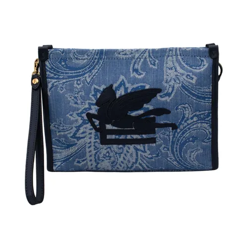 Etro - Bags > Clutches - Blue - Etro - Modalova