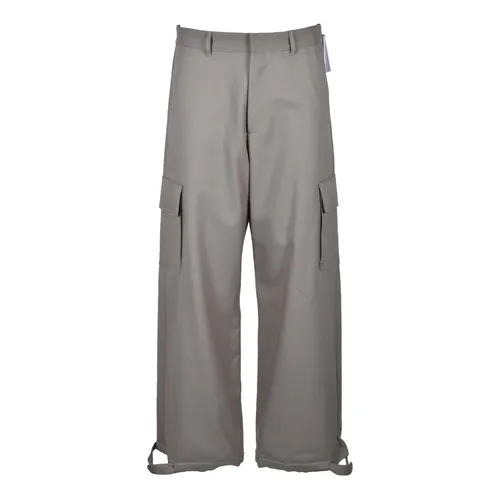 Trousers > Wide Trousers - - Off White - Modalova