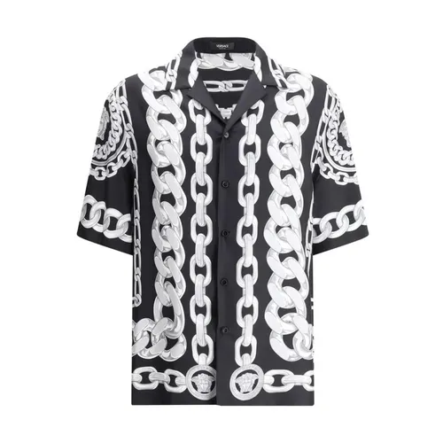 Shirts > Short Sleeve Shirts - - Versace - Modalova