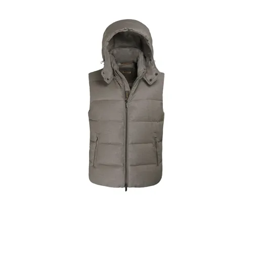 Moorer - Jackets > Vests - Beige - Moorer - Modalova