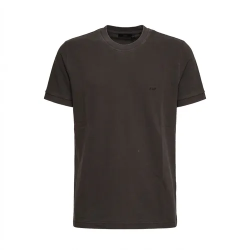 Fay - Tops > T-Shirts - Brown - Fay - Modalova