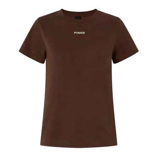 Pinko - Tops > T-Shirts - Brown - Pinko - Modalova