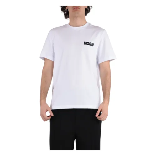 Msgm - Tops > T-Shirts - White - Msgm - Modalova