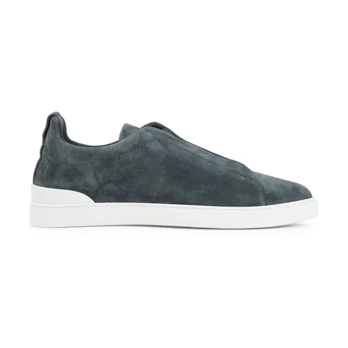Zegna - Shoes > Sneakers - Blue - Zegna - Modalova