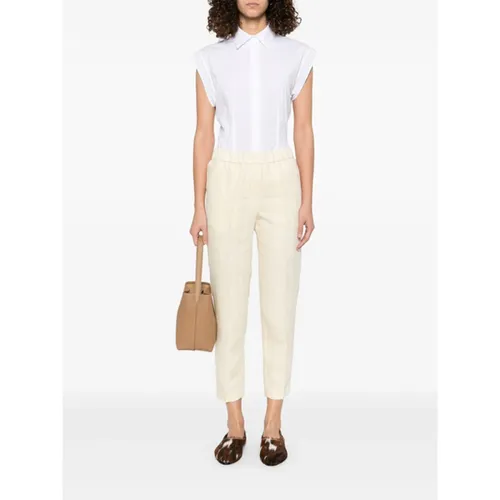Trousers > Cropped Trousers - - Peserico - Modalova