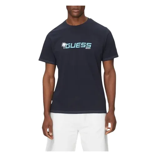 Guess - Tops > T-Shirts - Blue - Guess - Modalova