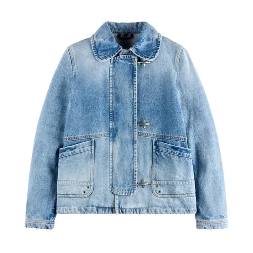 Jackets > Denim Jackets - - Fay - Modalova