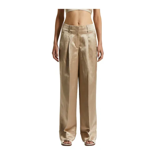 Trousers > Wide Trousers - - Peserico - Modalova