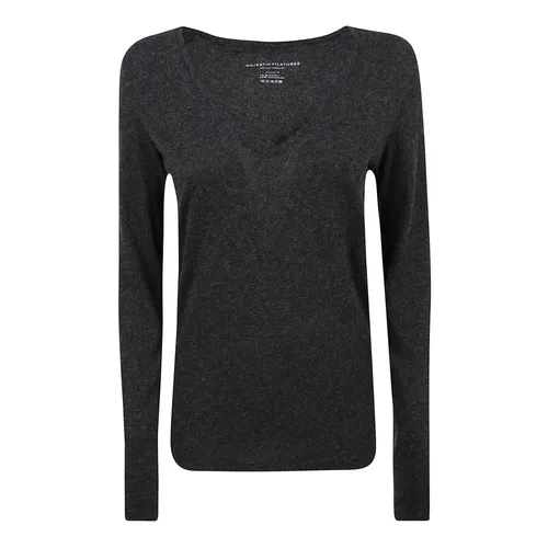 Tops > Long Sleeve Tops - - Majestic Filatures - Modalova