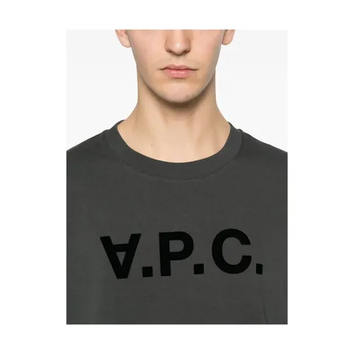 A.p.c. - Tops > T-Shirts - Gray - A.p.c. - Modalova