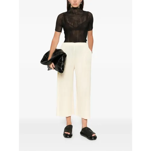 Trousers > Cropped Trousers - - Issey Miyake - Modalova