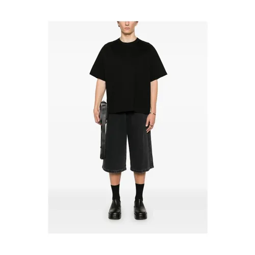 Sacai - Tops > T-Shirts - Black - Sacai - Modalova