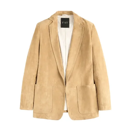 Fay - Jackets > Blazers - Beige - Fay - Modalova