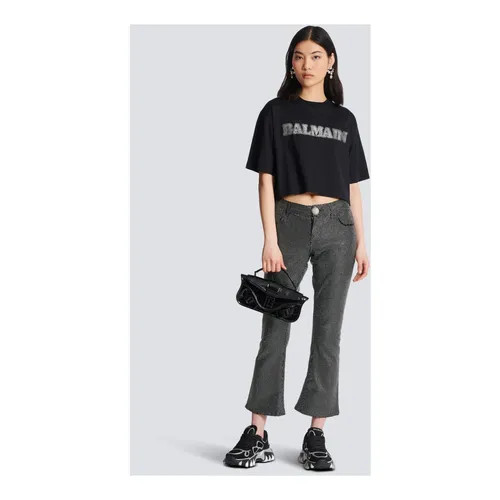 Balmain - Tops > T-Shirts - Black - Balmain - Modalova