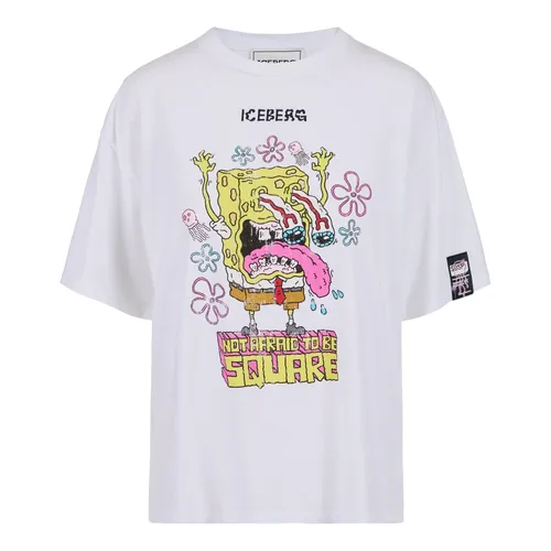 Iceberg - Tops > T-Shirts - White - Iceberg - Modalova