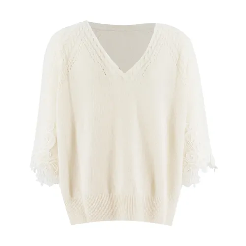 Knitwear > V-neck Knitwear - - Ermanno Scervino - Modalova