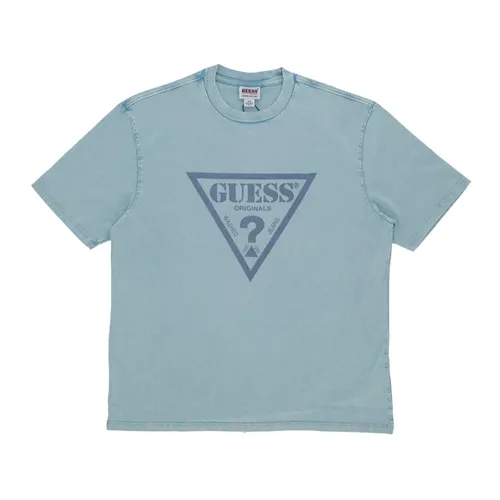 Guess - Tops > T-Shirts - Blue - Guess - Modalova