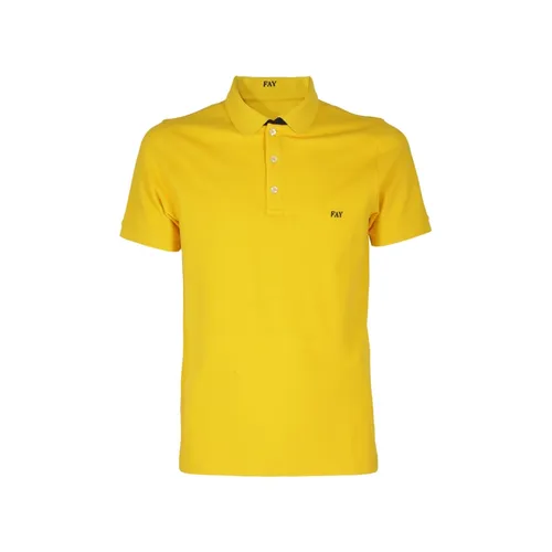 Fay - Tops > Polo Shirts - Yellow - Fay - Modalova