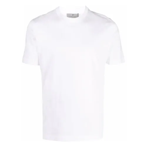 Canali - Tops > T-Shirts - White - Canali - Modalova