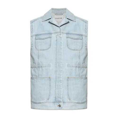Munthe - Jackets > Vests - Blue - Munthe - Modalova