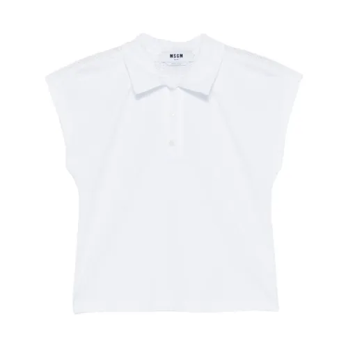 Msgm - Tops > Polo Shirts - White - Msgm - Modalova