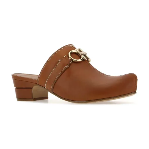 Shoes > Flats > Clogs - - Ferragamo - Modalova
