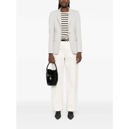 Pinko - Jackets > Blazers - Gray - Pinko - Modalova