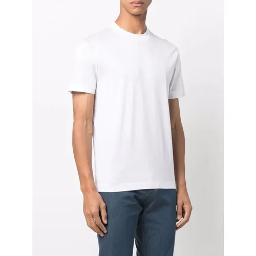 Canali - Tops > T-Shirts - White - Canali - Modalova
