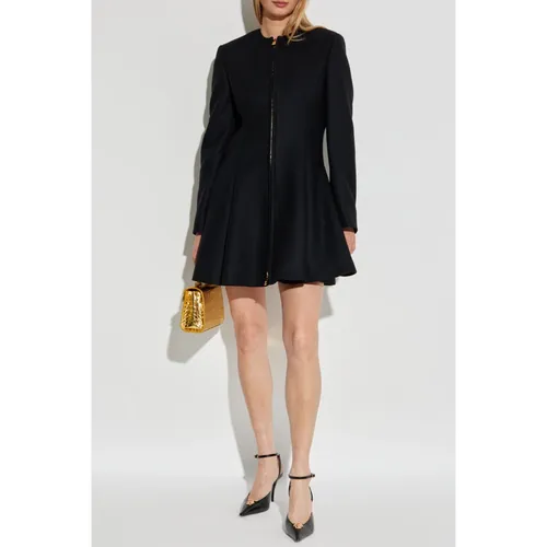 Coats > Single-Breasted Coats - - Versace - Modalova
