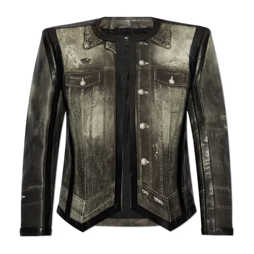 Jackets > Leather Jackets - - Balmain - Modalova