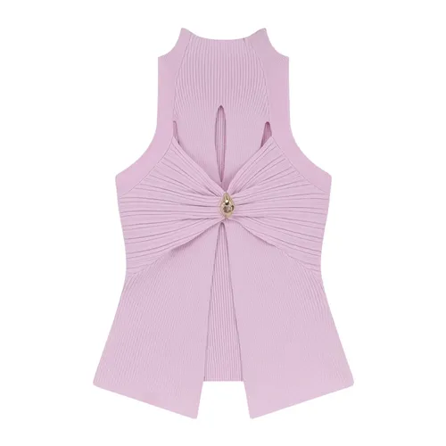 Tops > Sleeveless Tops - - Elisabetta Franchi - Modalova