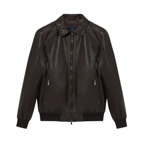 Jackets > Leather Jackets - - Brooks Brothers - Modalova